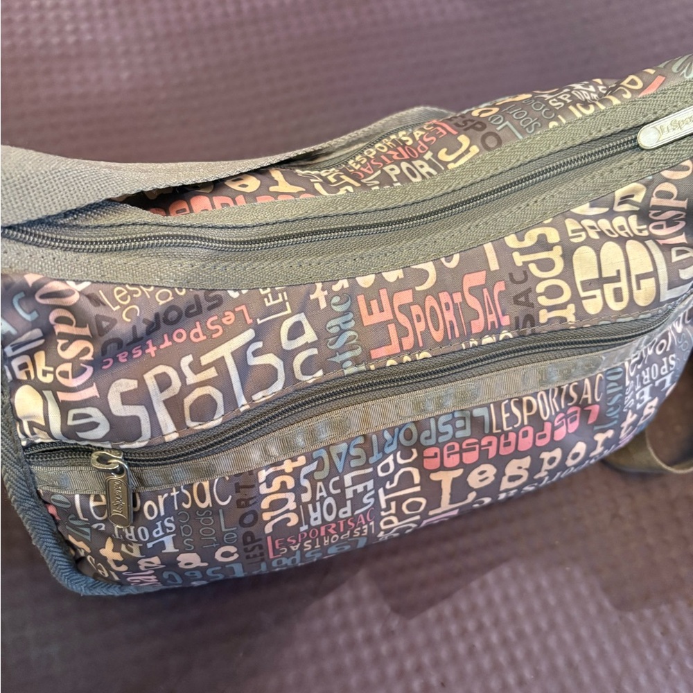 LeSportsac Pastel Graphic Text Crossbody Bag - Picture 8 of 16